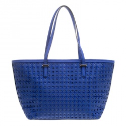 مملوكة مسبقًا Kate Spade Blue Perforated Leather Cedar Street Harmony Tote