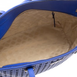 مملوكة مسبقًا Kate Spade Blue Perforated Leather Cedar Street Harmony Tote