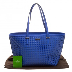 مملوكة مسبقًا Kate Spade Blue Perforated Leather Cedar Street Harmony Tote