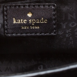 Pre Owned Kate Spade Black Glitter Sunset Lane Mini Kirin Top Handle Bag