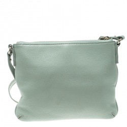 Pre Owned Kate Spade Mint Green Leather Crossbody Bag