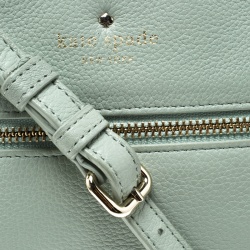 Pre Owned Kate Spade Mint Green Leather Crossbody Bag