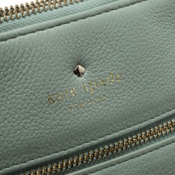 Pre Owned Kate Spade Mint Green Leather Crossbody Bag