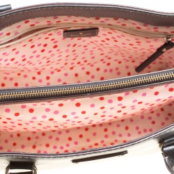 Pre Owned Kate Spade Black Leather Wellesley Quinn Tote