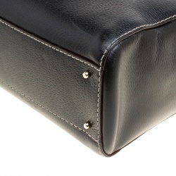 Pre Owned Kate Spade Black Leather Wellesley Quinn Tote