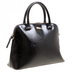 Pre Owned Kate Spade Black Patent Leather Cameron Street Satchel