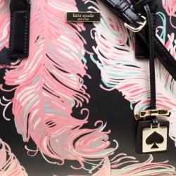 Kate Spade Multicolor Printed Leather Top Handle Bag