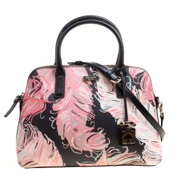 Kate Spade Multicolor Printed Leather Top Handle Bag