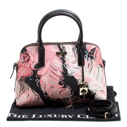 Kate Spade Multicolor Printed Leather Top Handle Bag
