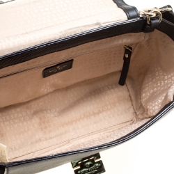 Kate Spade Black Leather and Suede Magnolia Park Top Handle Bag