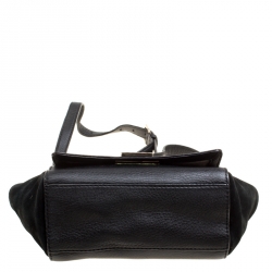 Kate Spade Black Leather and Suede Magnolia Park Top Handle Bag