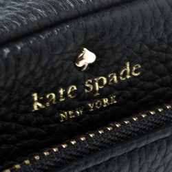 Pre Owned Kate Spade Black Leather Crossbody Bag