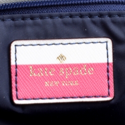 Pre Owned Kate Spade Multicolor Stripe Leather Grove Street Classic Shopper Tote