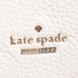 Kate Spade Off White Leather Top Handle Bag