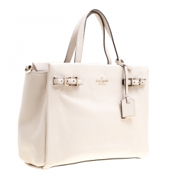 Kate Spade Off White Leather Top Handle Bag