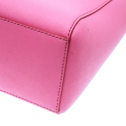 Pre Owned Kate Spade Pink Leather Top Handle Bag
