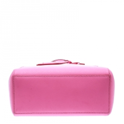 Pre Owned Kate Spade Pink Leather Top Handle Bag
