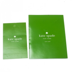 Pre Owned Kate Spade Pink Perforated Leather Newburry Lane Caning Zip Around Wallet