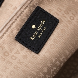 Kate Spade Black Leather and Suede Magnolia Park Top Handle Bag