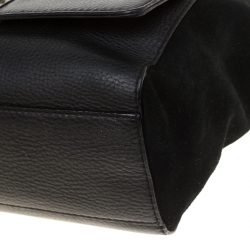 Kate Spade Black Leather and Suede Magnolia Park Top Handle Bag