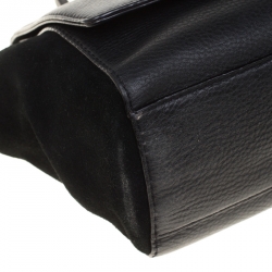 Kate Spade Black Leather and Suede Magnolia Park Top Handle Bag