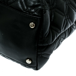 Pre Owned Kate Spade Black Quilted Leather Astor Court Elena Tote