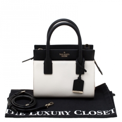 Pre Owned Kate Spade Tri-color Leather Mini Candace Top Handle Bag