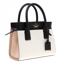 Pre Owned Kate Spade Tri-color Leather Mini Candace Top Handle Bag