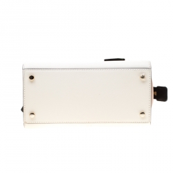 Pre Owned Kate Spade Tri-color Leather Mini Candace Top Handle Bag