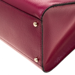 Kate Spade Magenta Leather Wellesley Durham Top Handle Bag