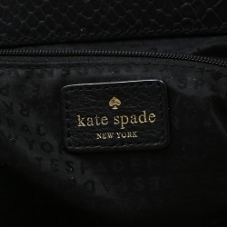 Pre Owned Kate Spade Black Leather Frame Satchel 
