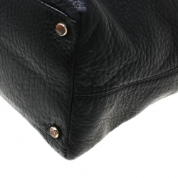 Pre Owned Kate Spade Black Leather Frame Satchel 