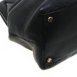 Pre Owned Kate Spade Black Leather Frame Satchel 