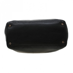 Pre Owned Kate Spade Black Leather Frame Satchel 