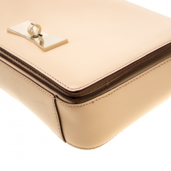 Pre Owned Kate Spade Beige Leather 2 Park Avenue Cheri Shoulder Bag