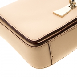 Pre Owned Kate Spade Beige Leather 2 Park Avenue Cheri Shoulder Bag