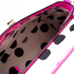 Pre Owned Kate Spade Pink Leather Irving Place Little Nadine Top Handle Bag