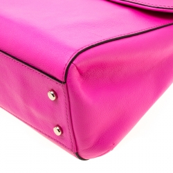 Pre Owned Kate Spade Pink Leather Irving Place Little Nadine Top Handle Bag