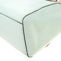 Pre Owned Kate Spade Mint Green/Brown Leather Catherine Street Pippa Satchel