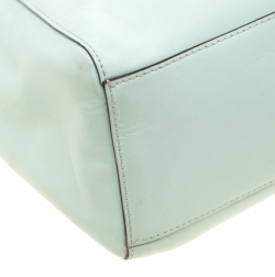 Pre Owned Kate Spade Mint Green/Brown Leather Catherine Street Pippa Satchel