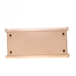 Pre Owned Kate Spade Beige Leather Perforated Lace Satchel