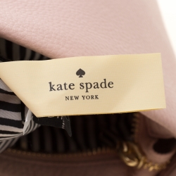 Pre Owned Kate Spade Pink Blush Leather Hayes Street Pearl Ellery Crossbody Bag