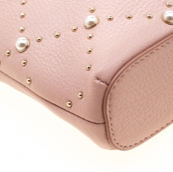 Pre Owned Kate Spade Pink Blush Leather Hayes Street Pearl Ellery Crossbody Bag