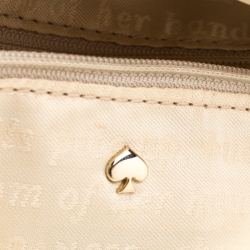 Pre Owned Kate Spade Beige Leather Satchel Bag