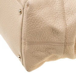 Pre Owned Kate Spade Beige Leather Satchel Bag