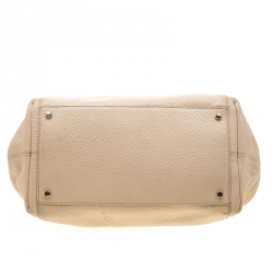 Pre Owned Kate Spade Beige Leather Satchel Bag