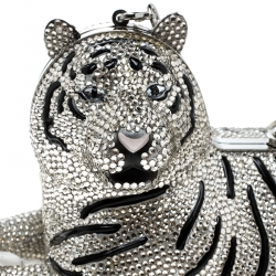 Kate Spade Rhinestone Crystal Place Your Bets Tiger Clutch