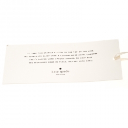 Pre Owned Kate Spade All Abroad Emanuelle Glitter Clutch 