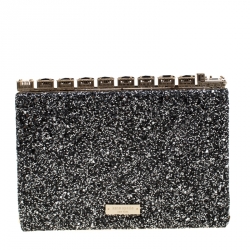 Pre Owned Kate Spade All Abroad Emanuelle Glitter Clutch 