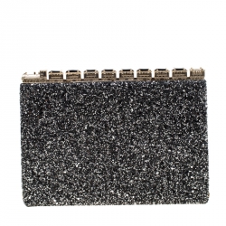 Pre Owned Kate Spade All Abroad Emanuelle Glitter Clutch 